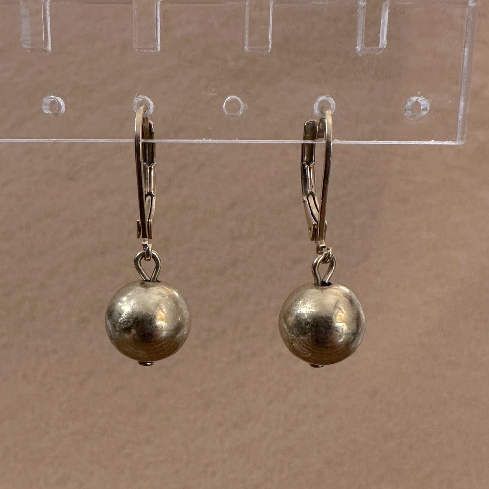 Classic Gold Ball Wire Earrings